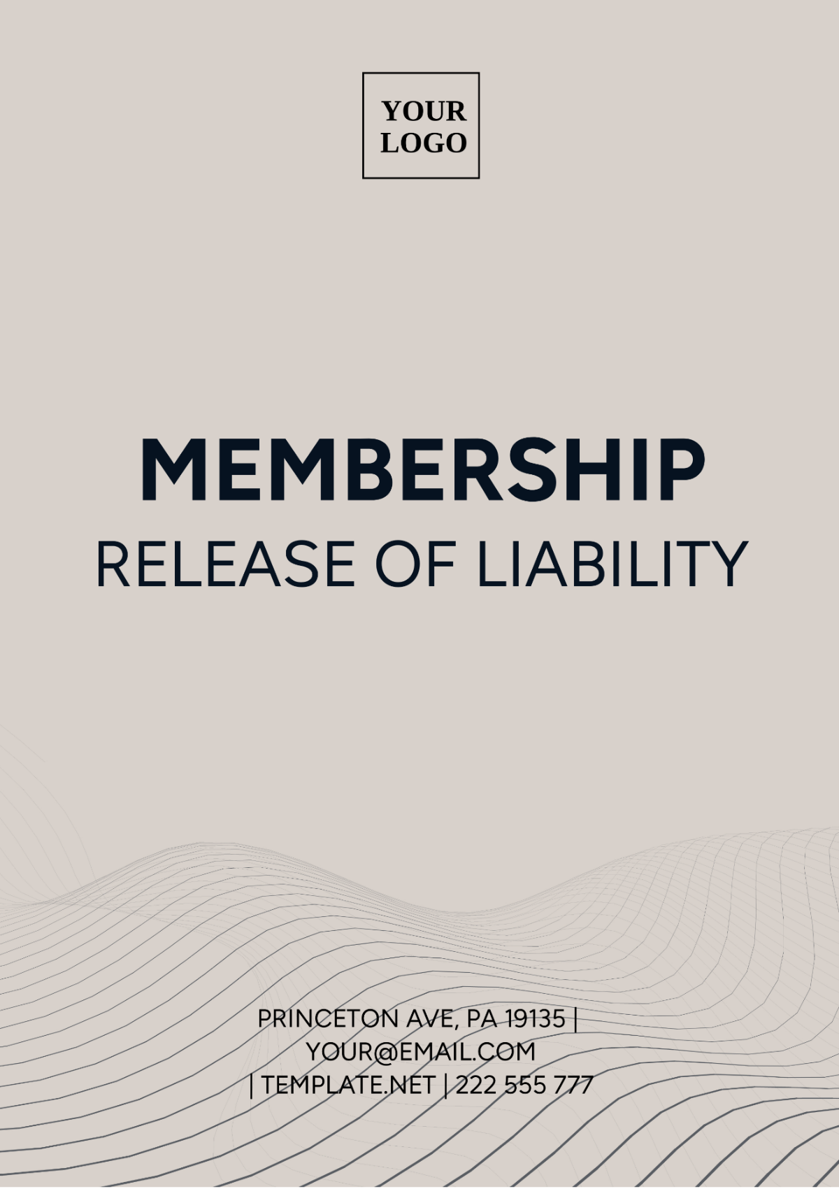 Free Membership Release of Liability Template