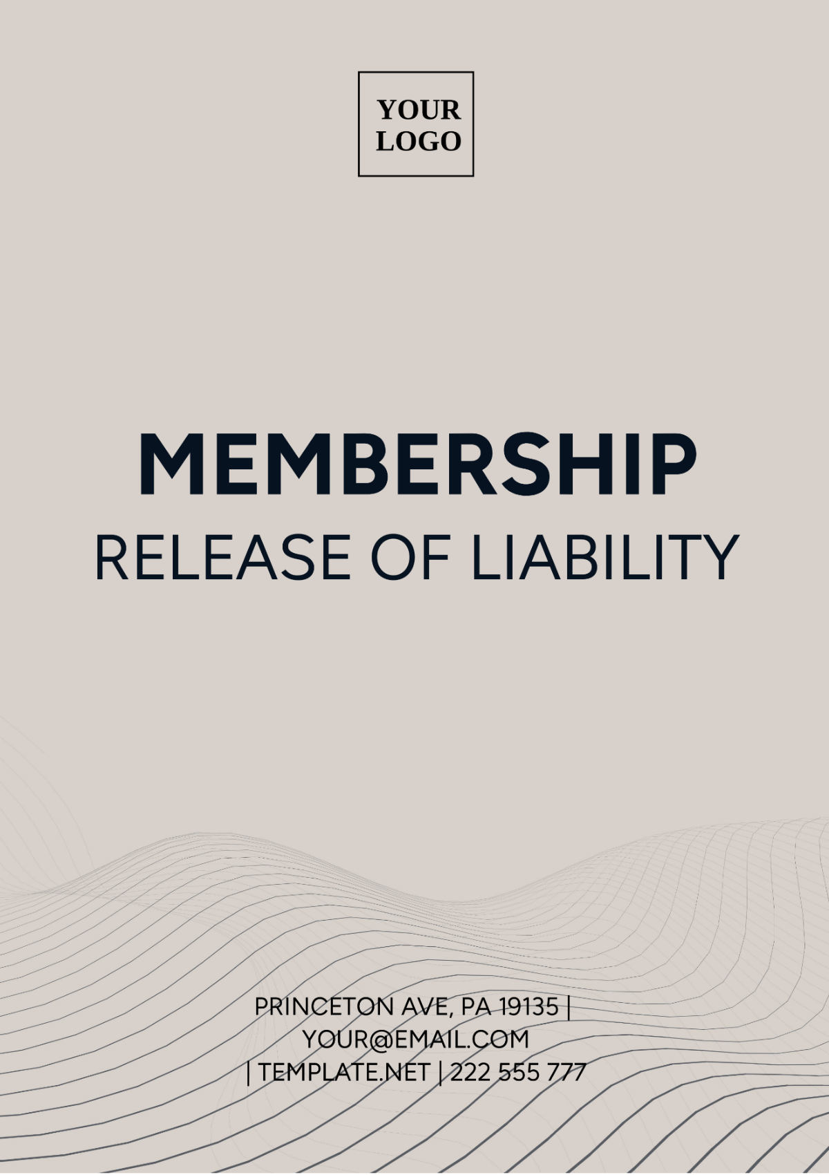 Membership Release Of Liability Template