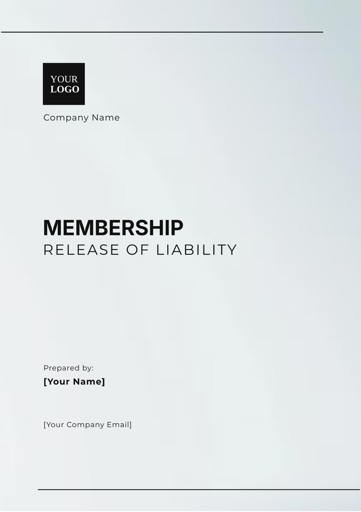 Membership Release of Liability Template - Edit Online & Download