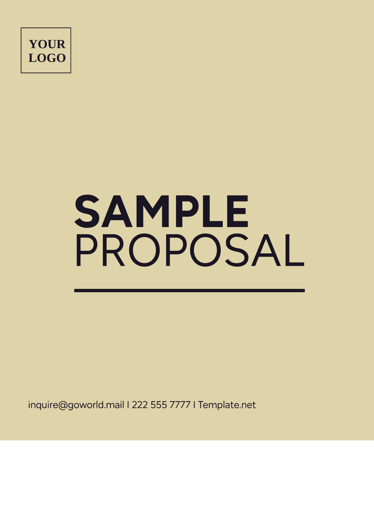 Sample Proposal Template - Edit Online & Download