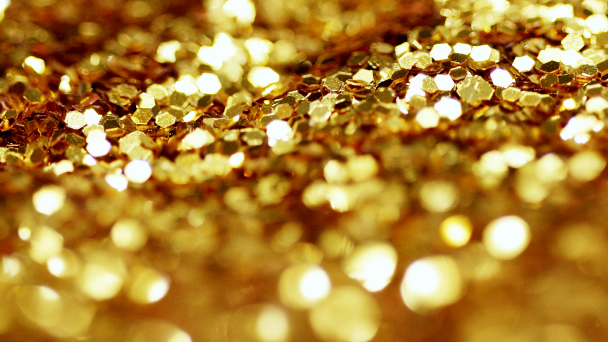 Free Golden Shiny Glitter Texture Background