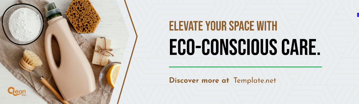 Free Eco-Friendly Cleaning Solutions Billboard Template