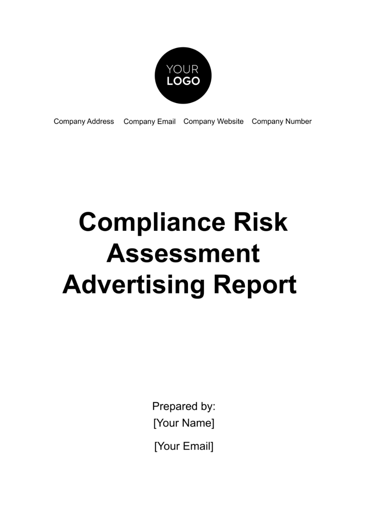 Compliance Risk Assessment Advertising Report Template - Edit Online & Download