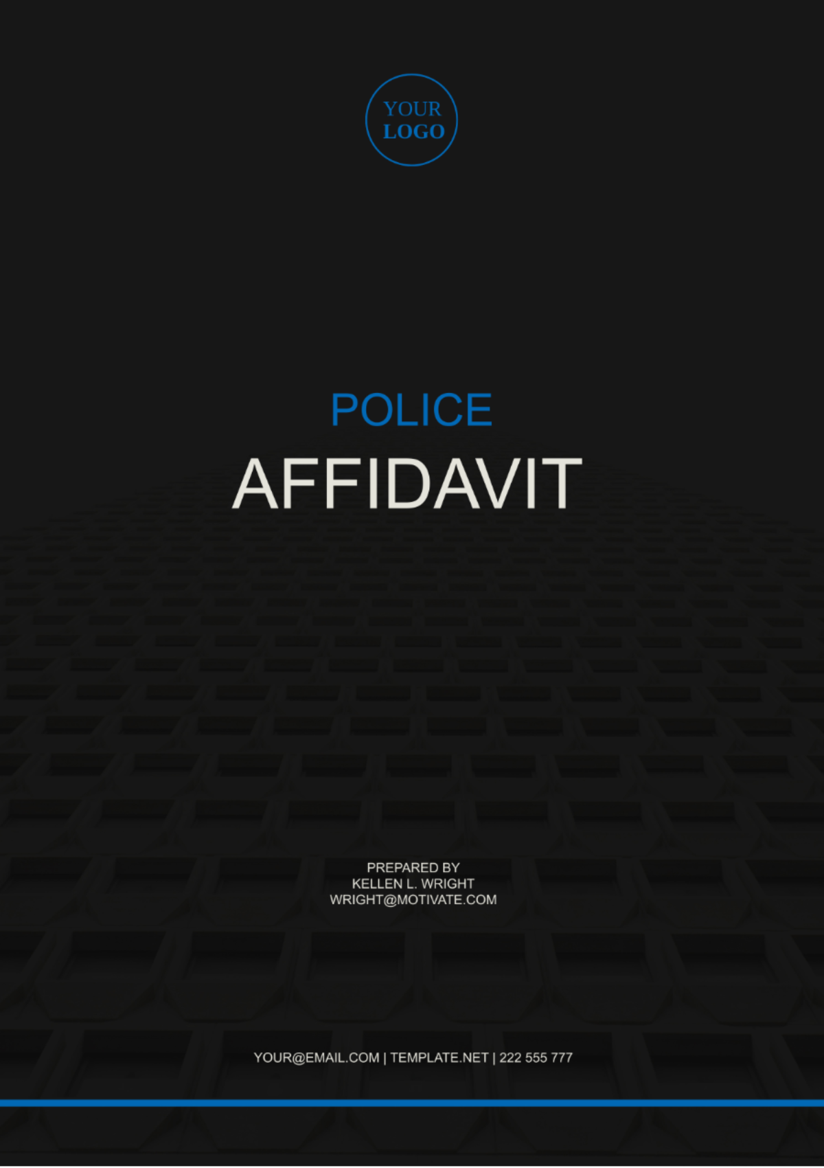 Police Affidavit Template - Edit Online & Download