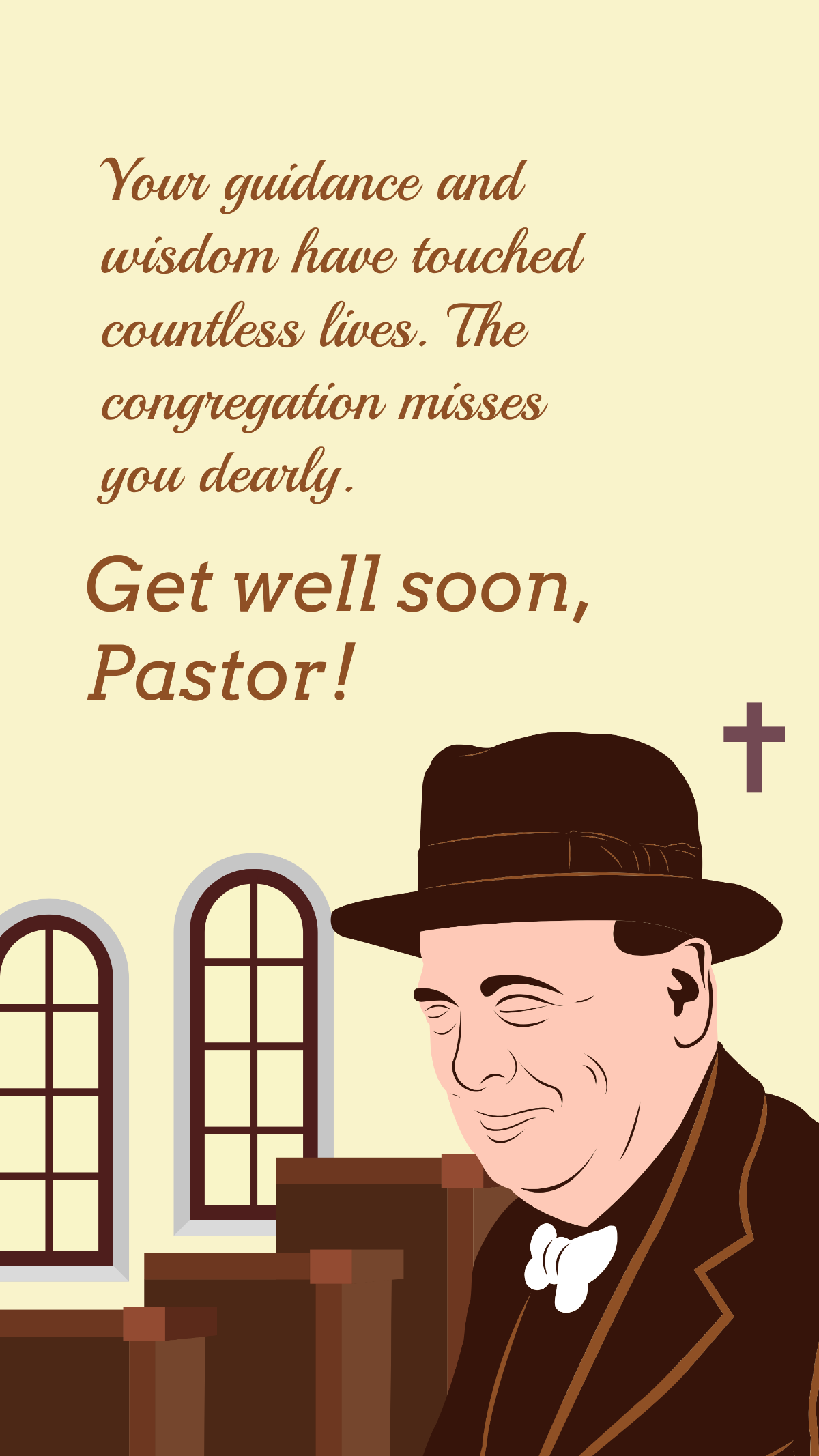 Get Well Soon Message For Pastor Template