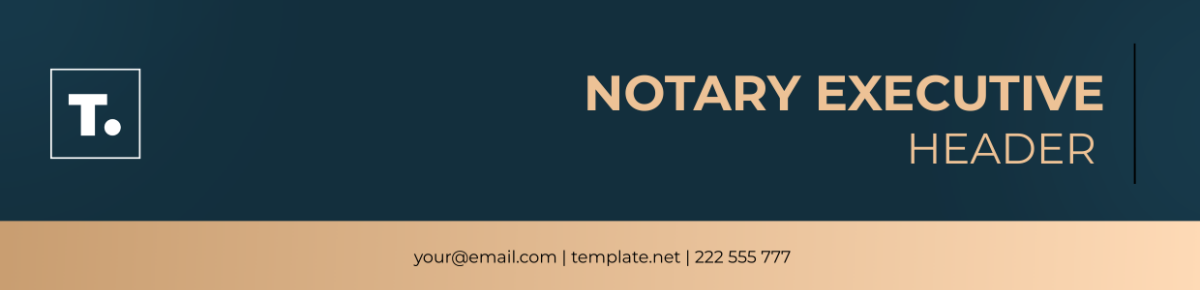 Notary Executive Header Template