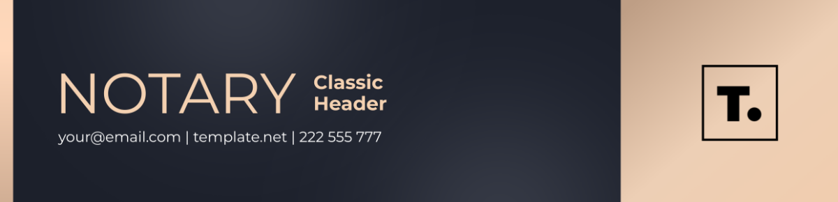 Notary Classic Header Template
