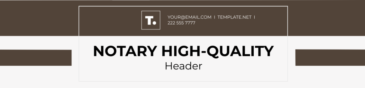Notary High-quality Header Template