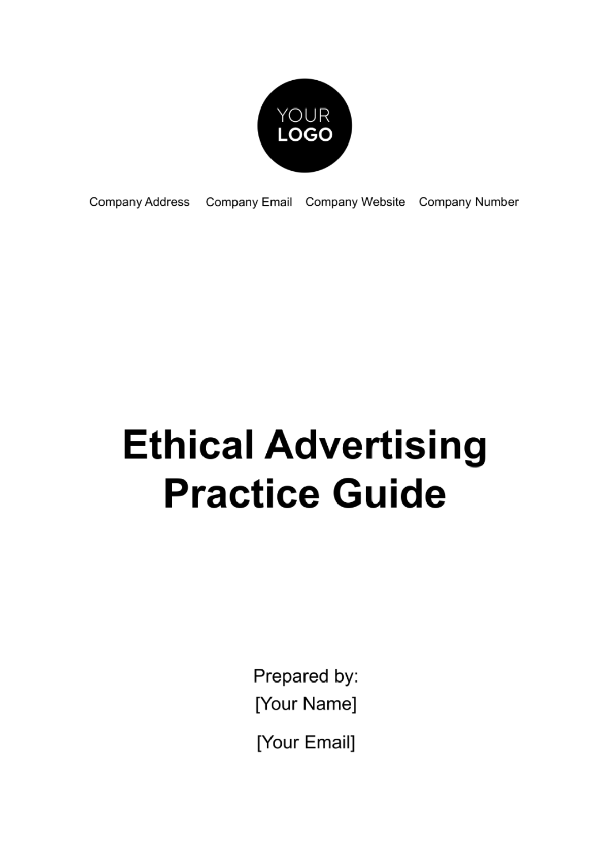 Ethical Advertising Practice Guide Template - Edit Online & Download