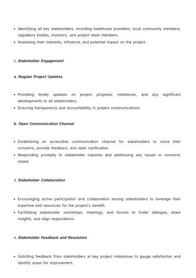 Free Nursing Home Project Strategy Template to Edit Online
