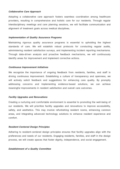 Free Nursing Home Growth Strategy Template to Edit Online