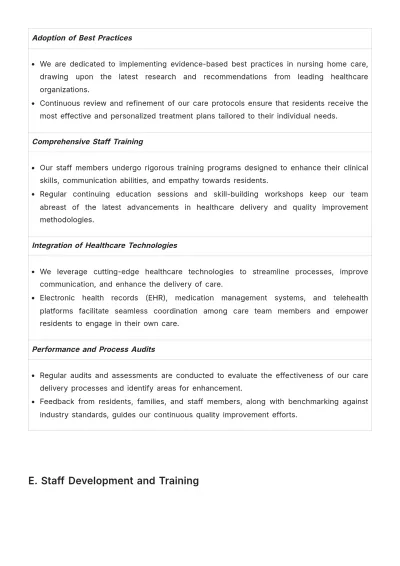 Free Nursing Home Yearly Strategy Template to Edit Online