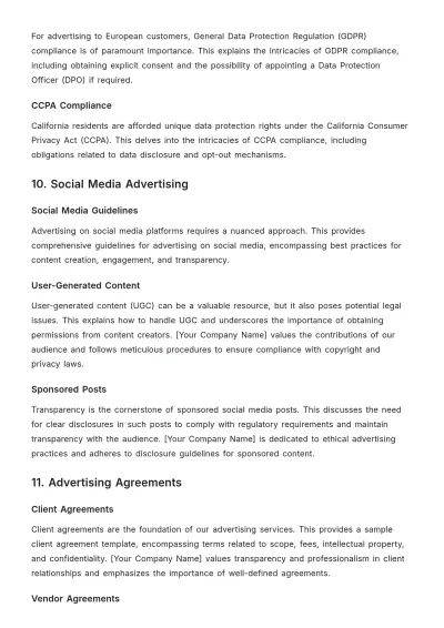 Free Internal Controls for Marketing Compliance in Advertising Template to Edit Online