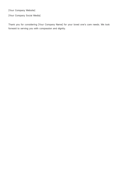 Free Nursing Home Price List Template to Edit Online