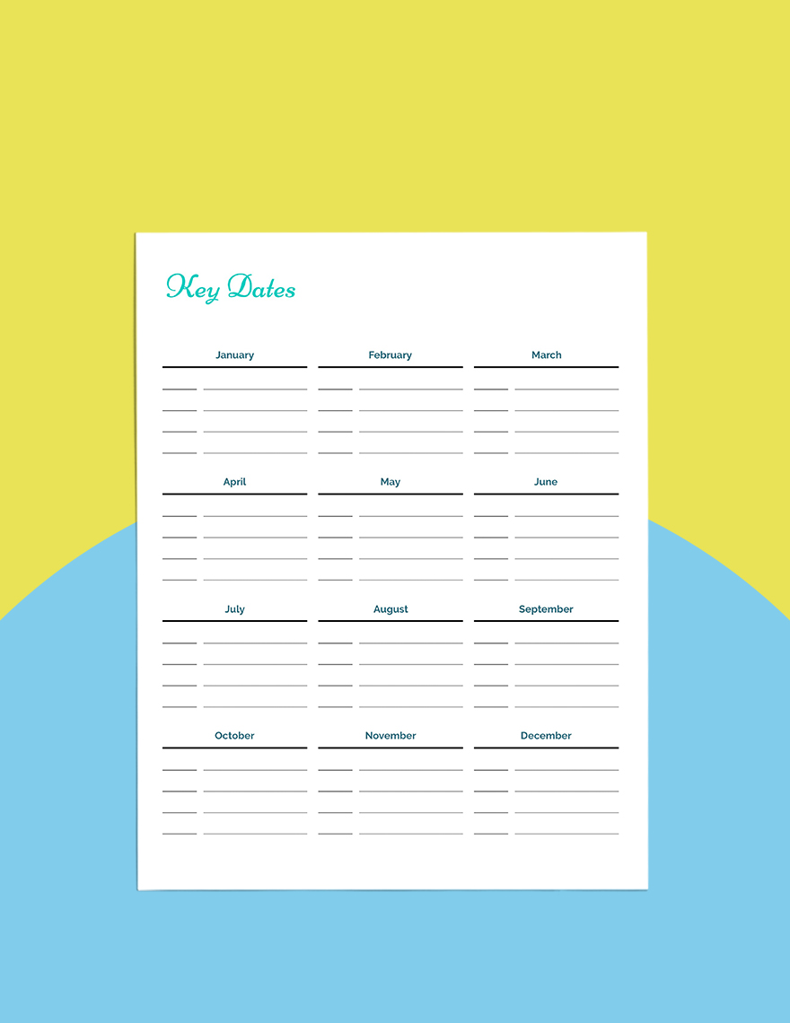 Digital Student Planner template Example