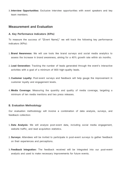 Free Proposal for Brand Activation Event in Advertising Template to Edit Online