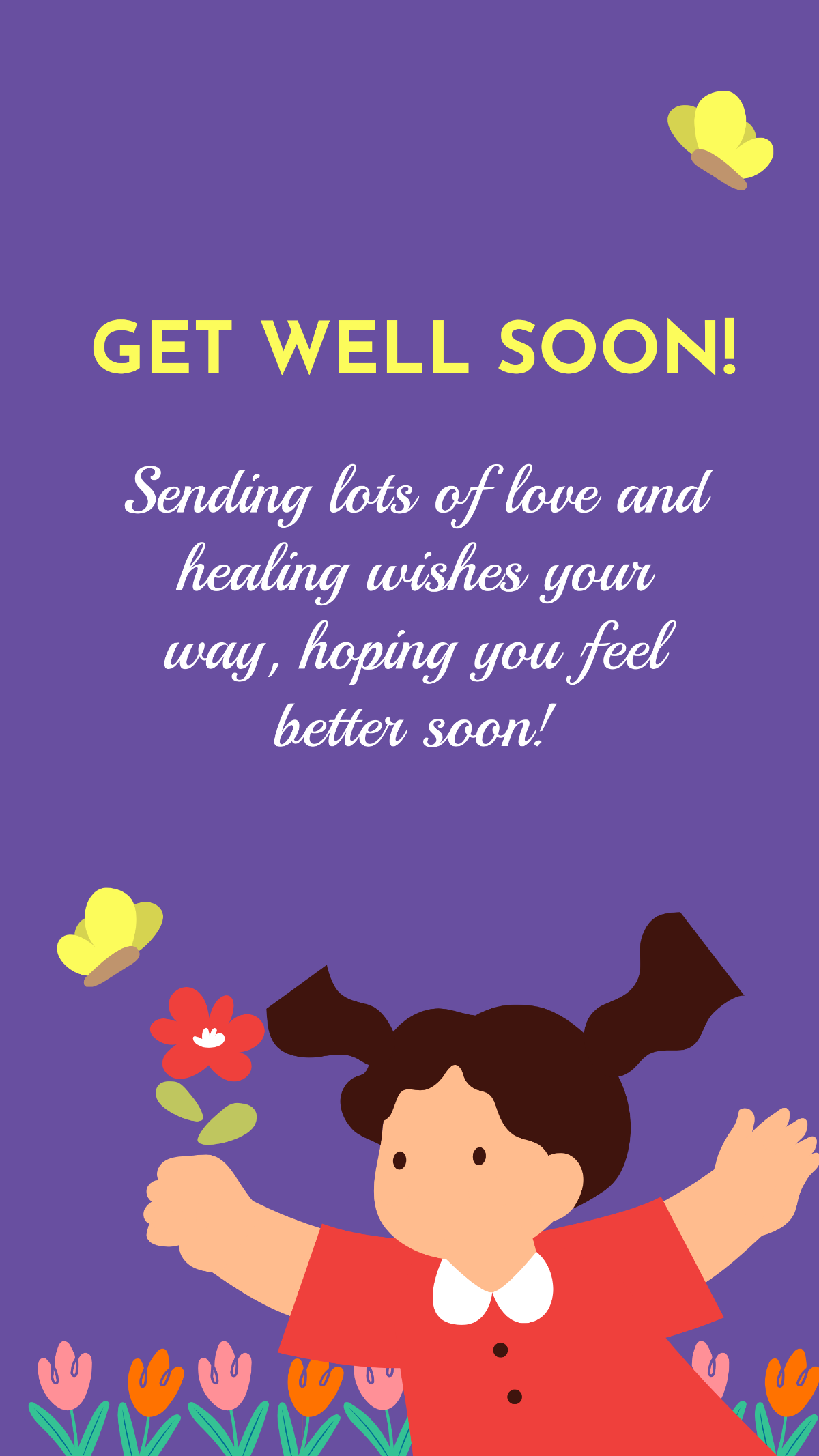 Get Well Soon Message For Sick Child Template