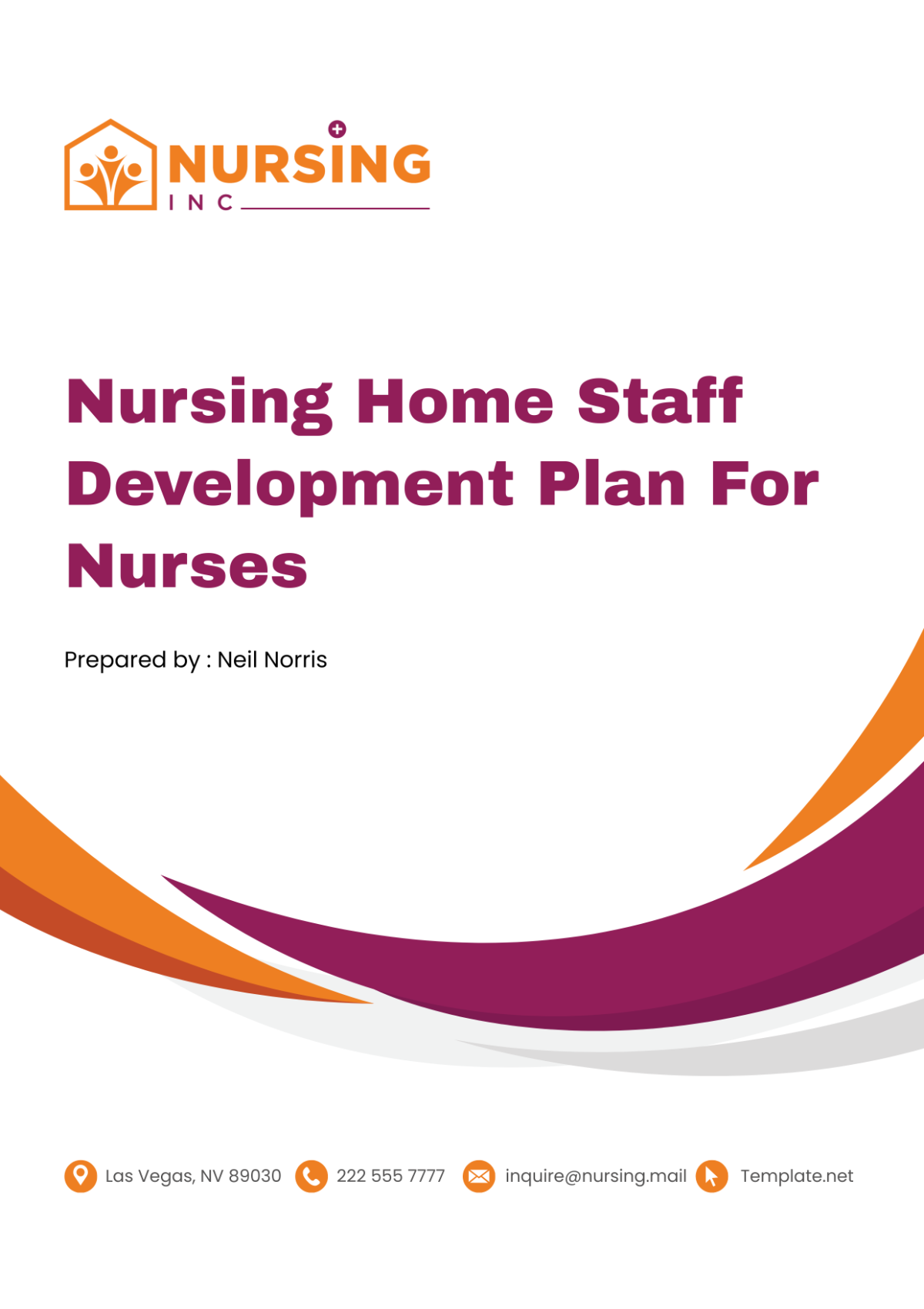 Nursing Home Staff Development Plan For Nurses Template