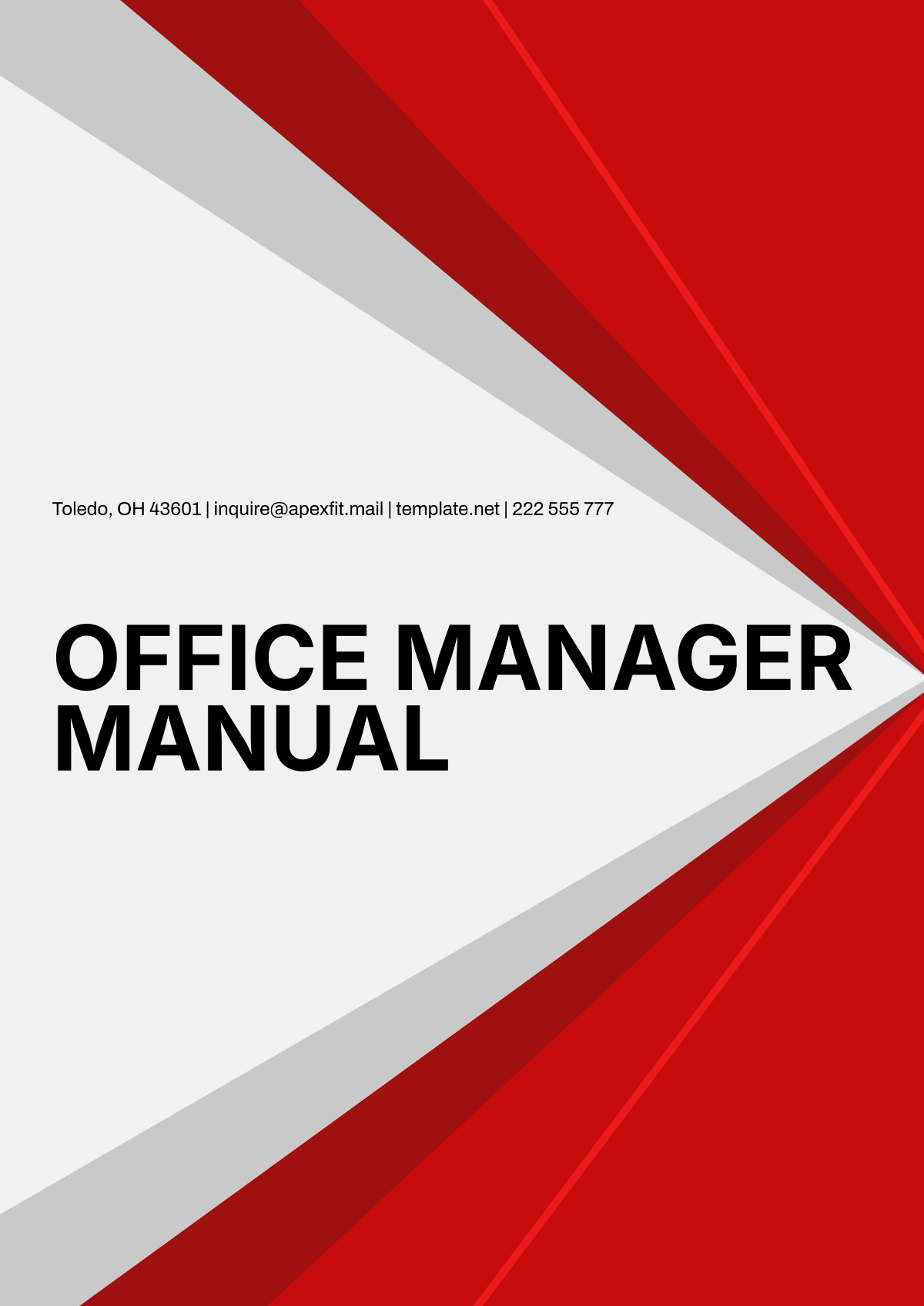 Office Manager Manual Template - Edit Online & Download