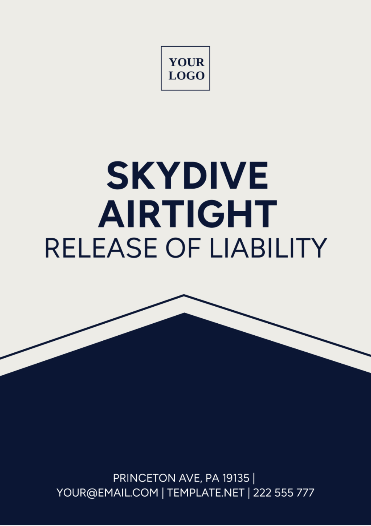 Skydive Airtight Release Of Liability Template