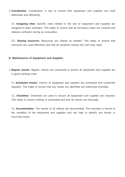 Free Nursing Home Resident Evacuation Protocol Guide Template to Edit Online