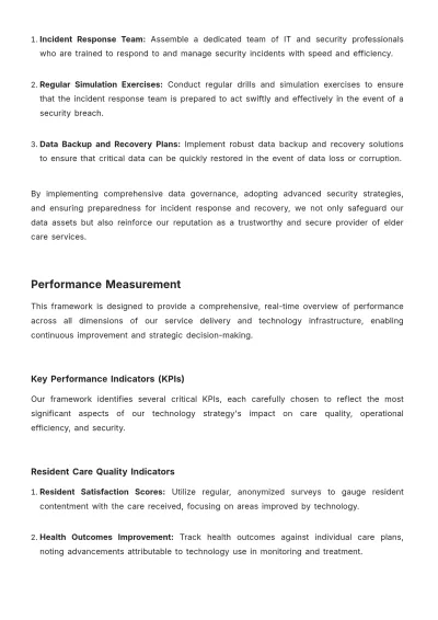 Free Nursing Home Technology Strategy Template to Edit Online