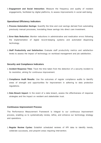 Free Nursing Home Technology Strategy Template to Edit Online