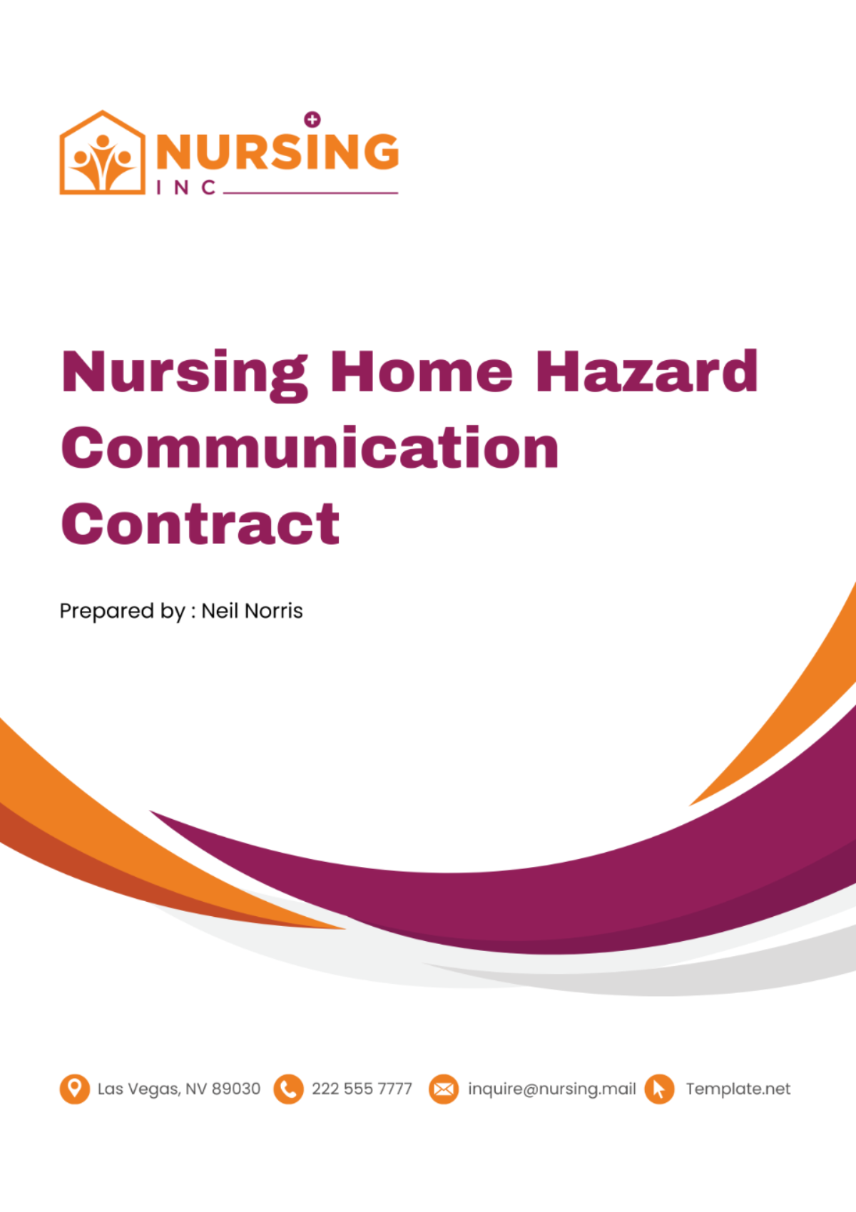 Free Nursing Home Hazard Communication Contract Template