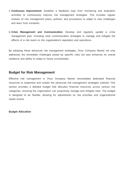 Free Nursing Home Risk Management Strategy Template to Edit Online