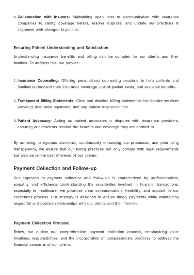 Free Nursing Home Care Billing Management Strategy Template to Edit Online