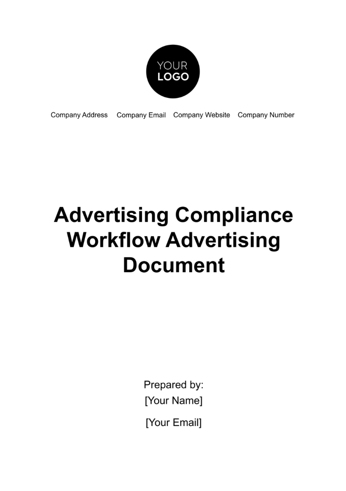 Free Advertising Compliance Workflow Document Template