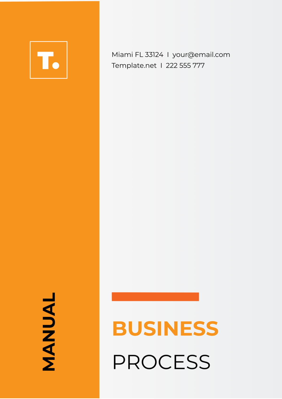 Business Process Manual Template
