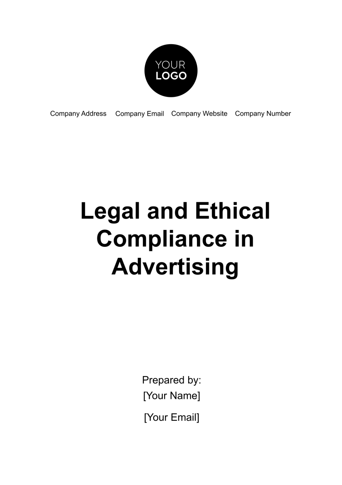 Free Legal and Ethical Compliance in Advertising Template