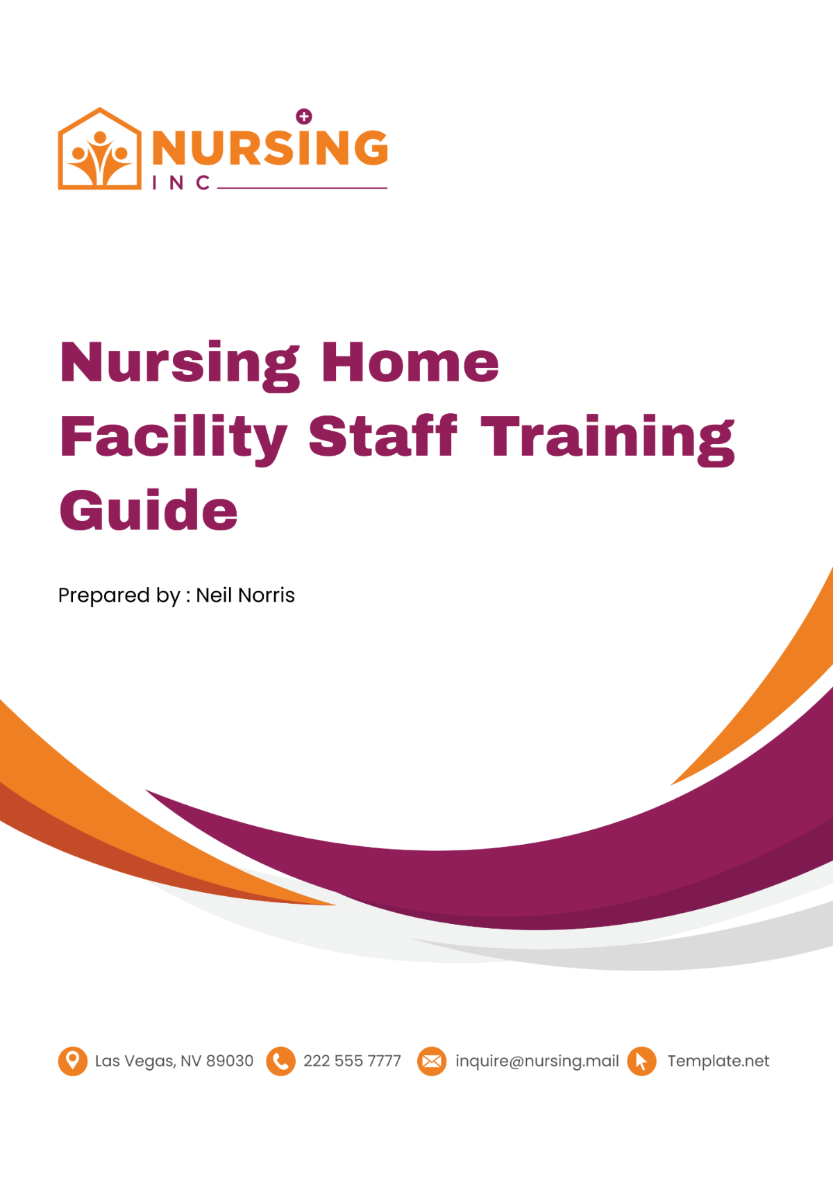 Free Nursing Home Facility Staff Training Guide Template