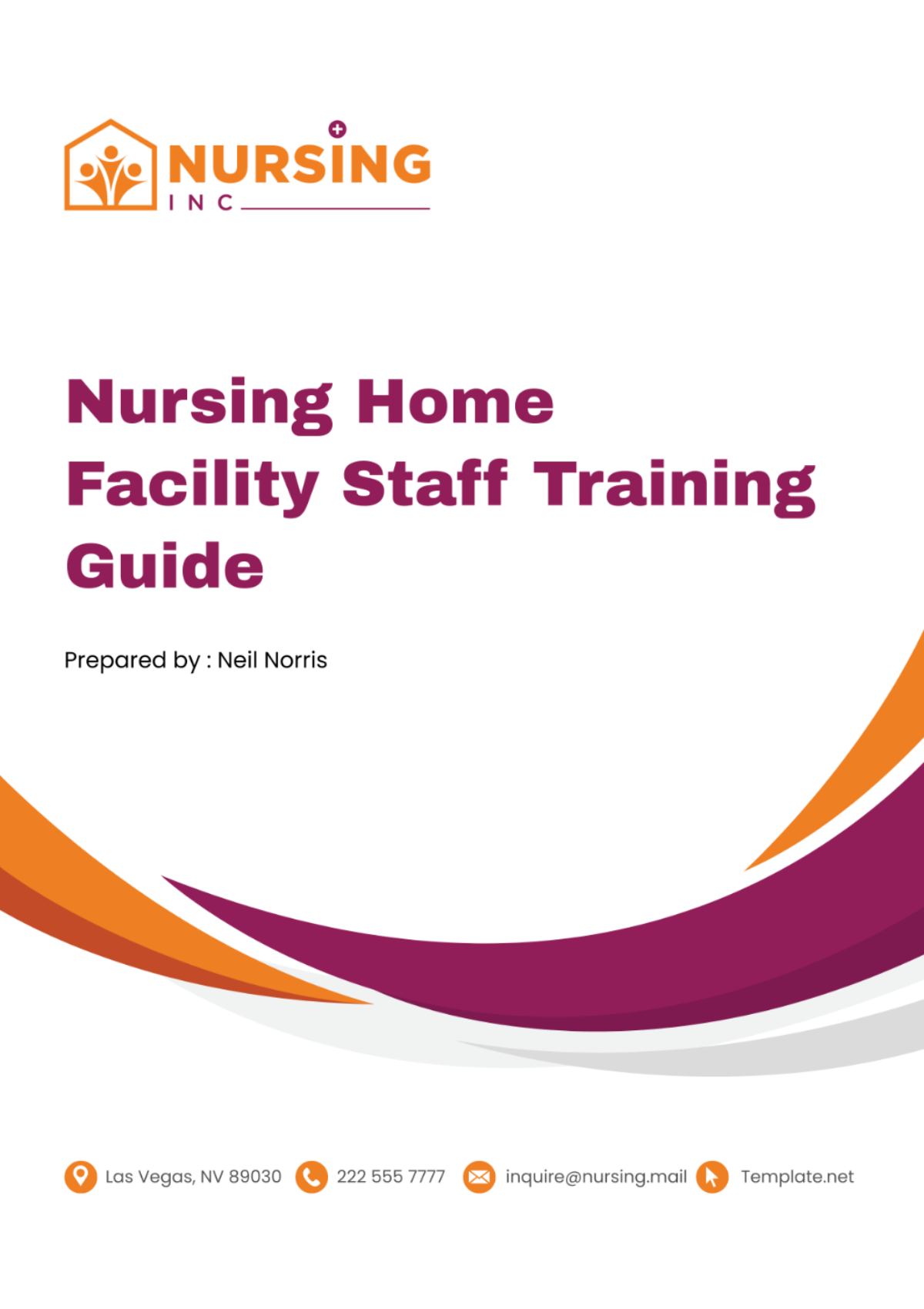 Nursing Home Facility Staff Training Guide Template