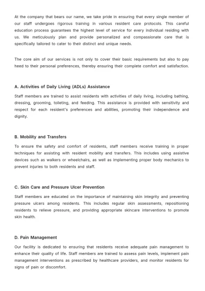 Free Nursing Home Facility Staff Training Guide Template to Edit Online