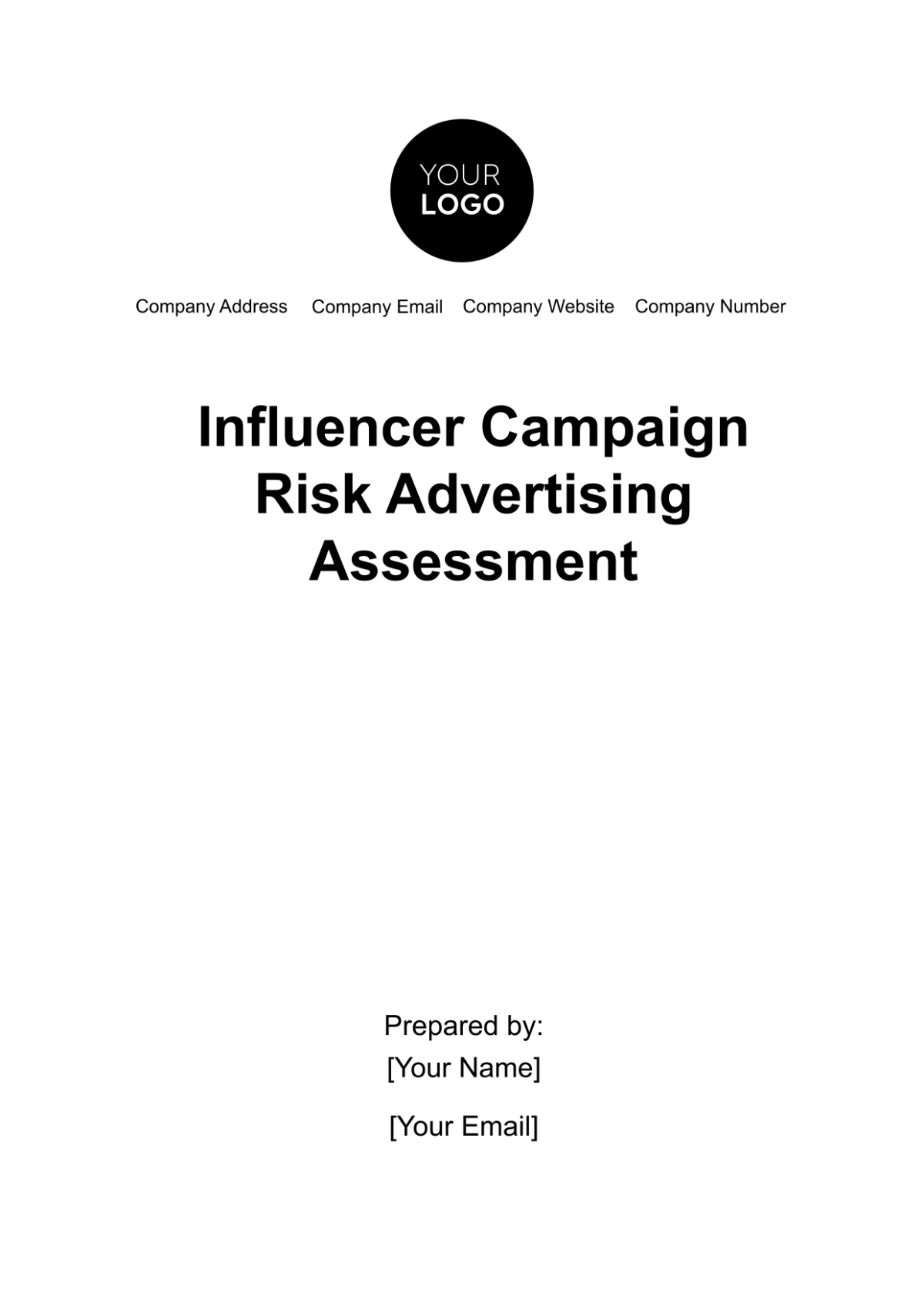 Free Influencer Campaign Risk Advertising Assessment Template