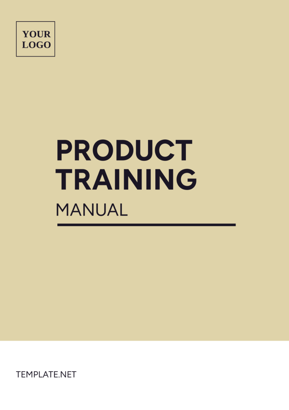 Product Training Manual Template