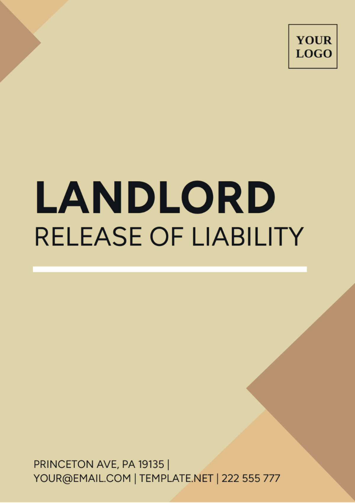 Free Landlord Release Of Liability Template