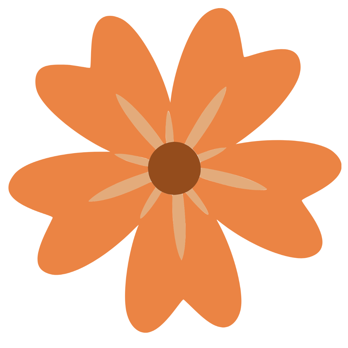Simple Orange Flower