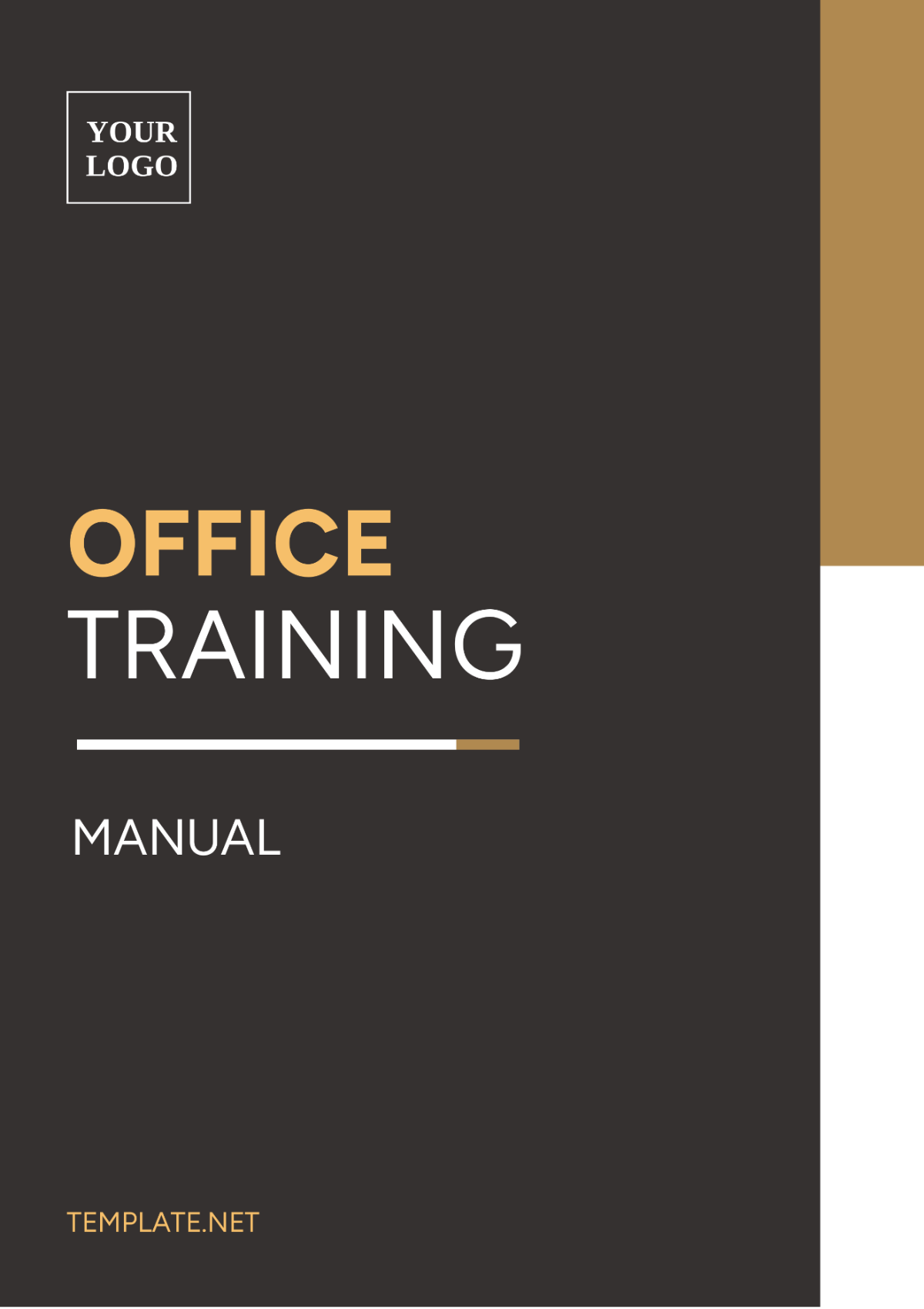 Free  Office Training Manual Template
