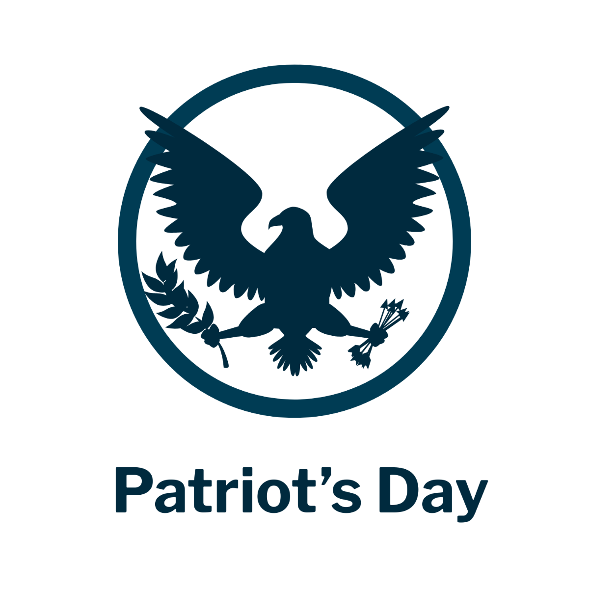 Patriots Day Logo Template