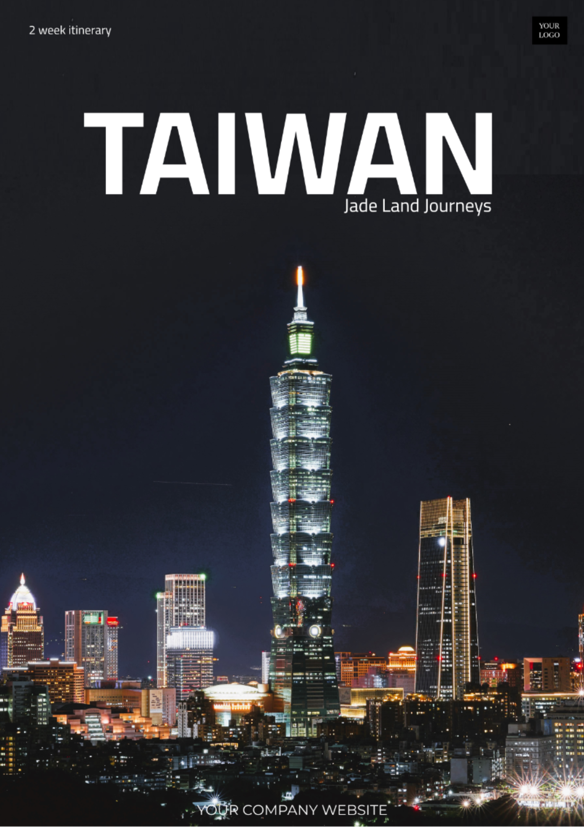 2 Week Taiwan Itinerary Template