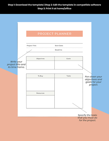 Editable Daily Work Planner