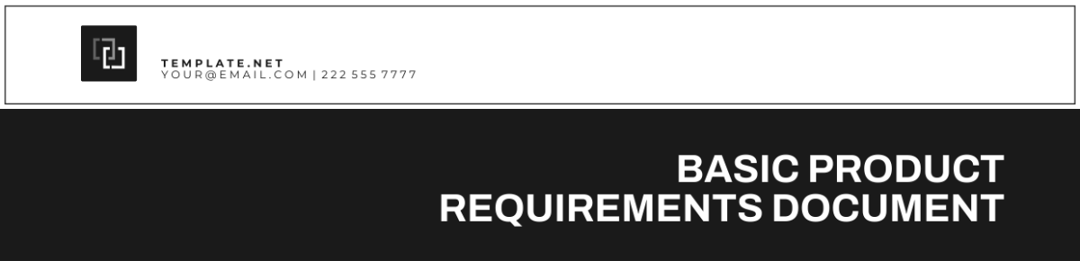 Basic Product Requirements Document Header