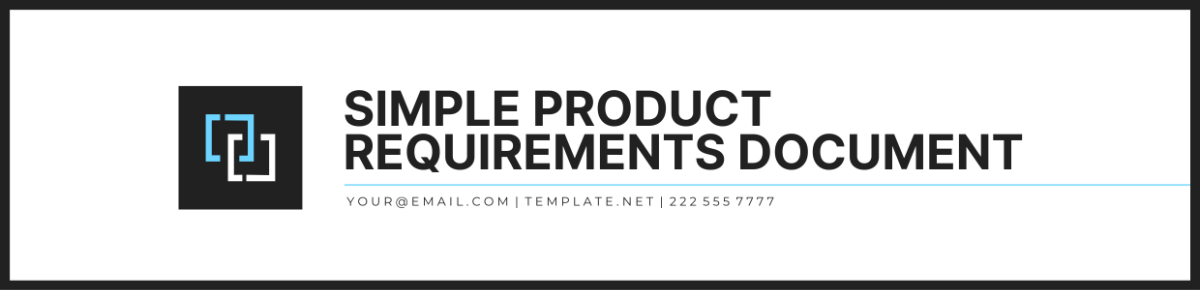 Simple Product Requirements Document Header