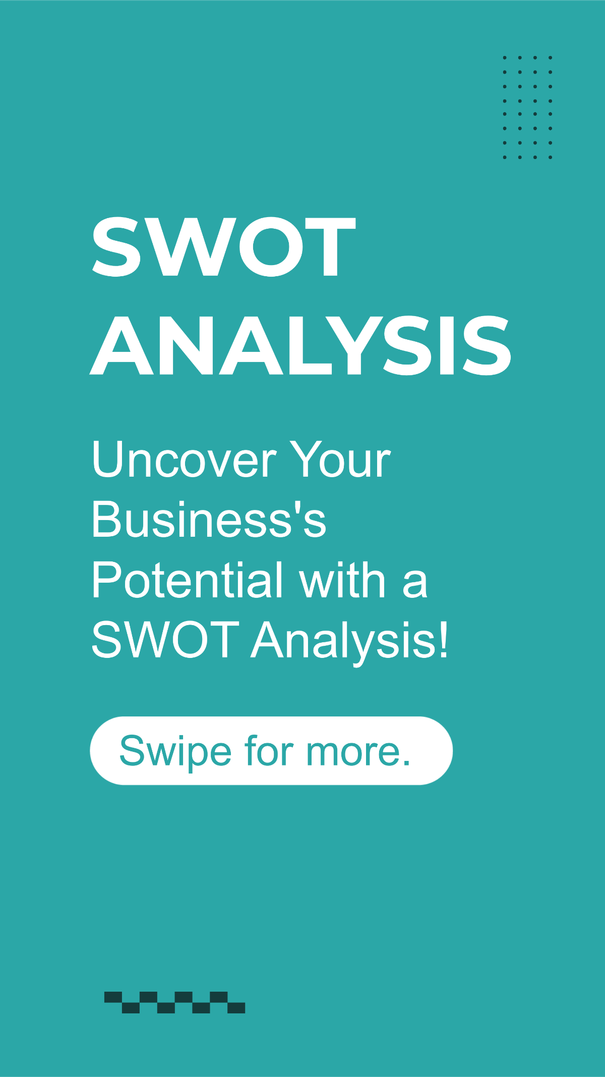 SWOT Analysis Carousel Instagram Post