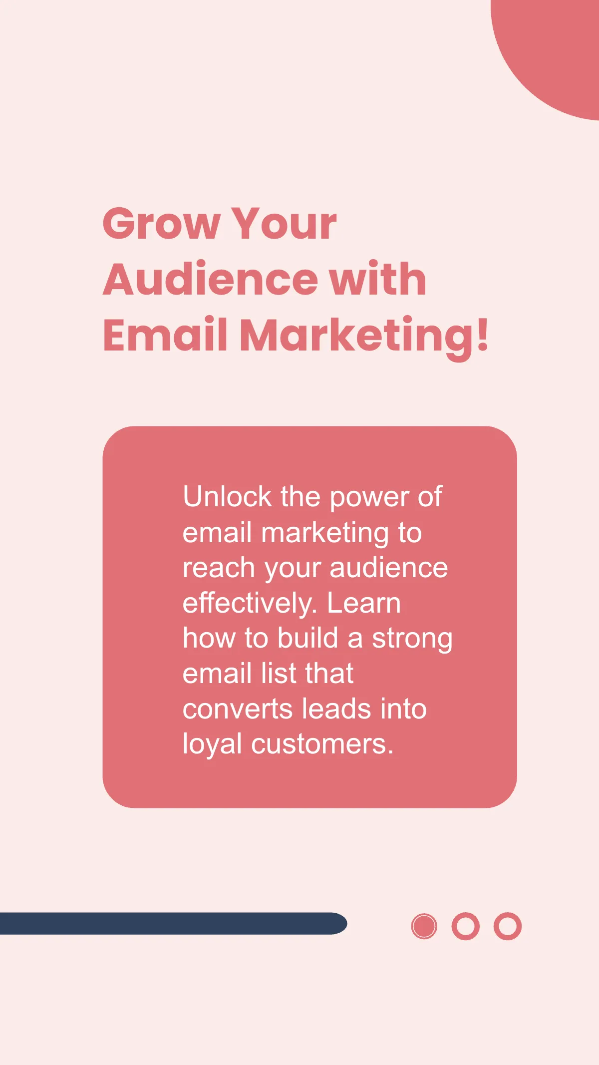 Free Email List Marketing Carousel Instagram Post Template to Edit Online