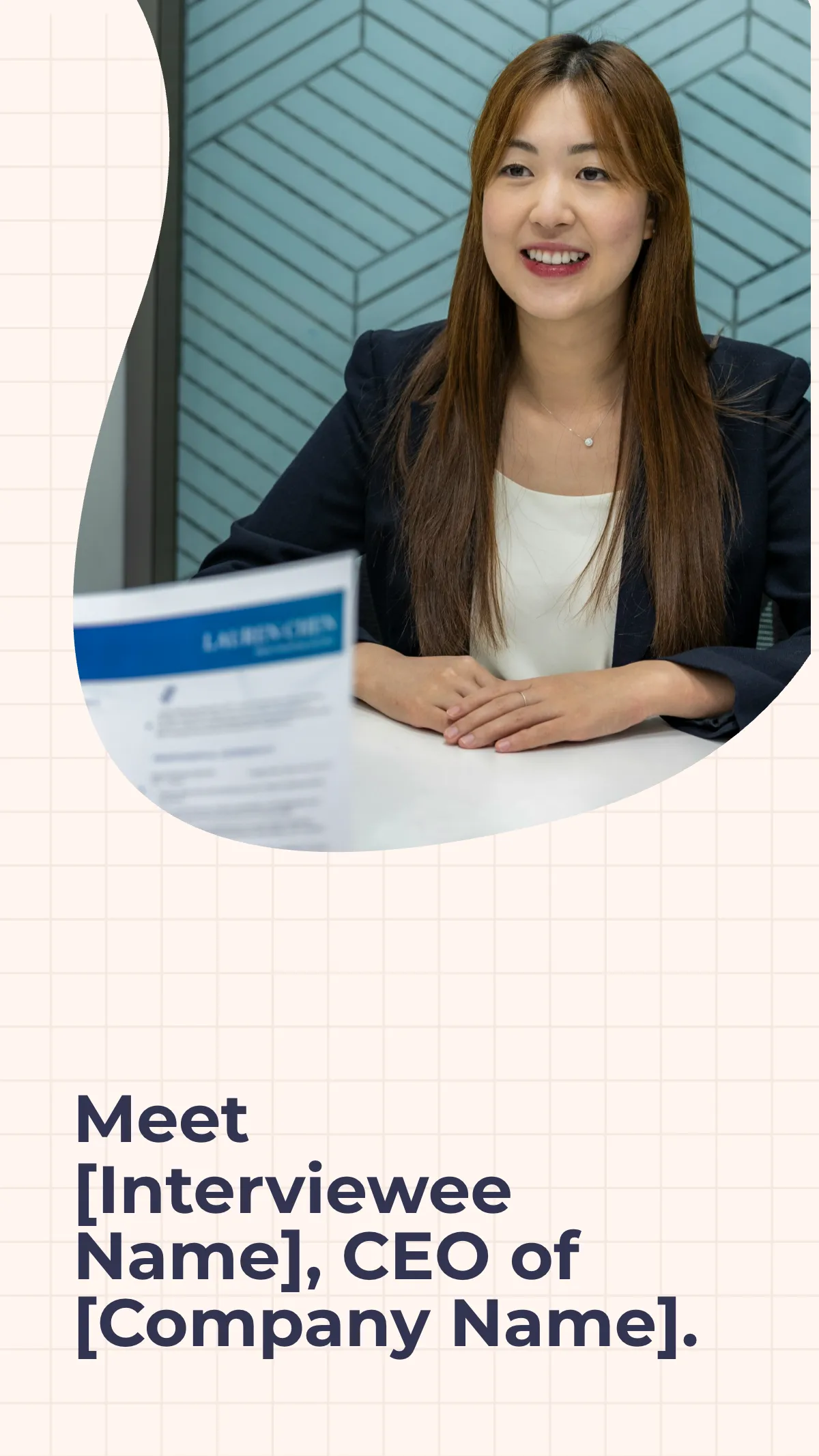 Free Business Interview Carousel Instagram Post Template to Edit Online