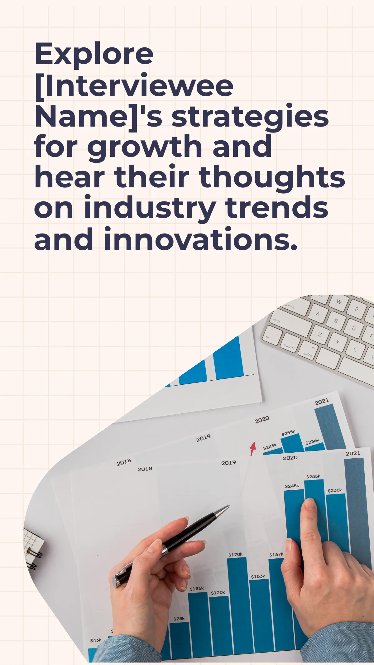 Free Business Interview Carousel Instagram Post Template to Edit Online